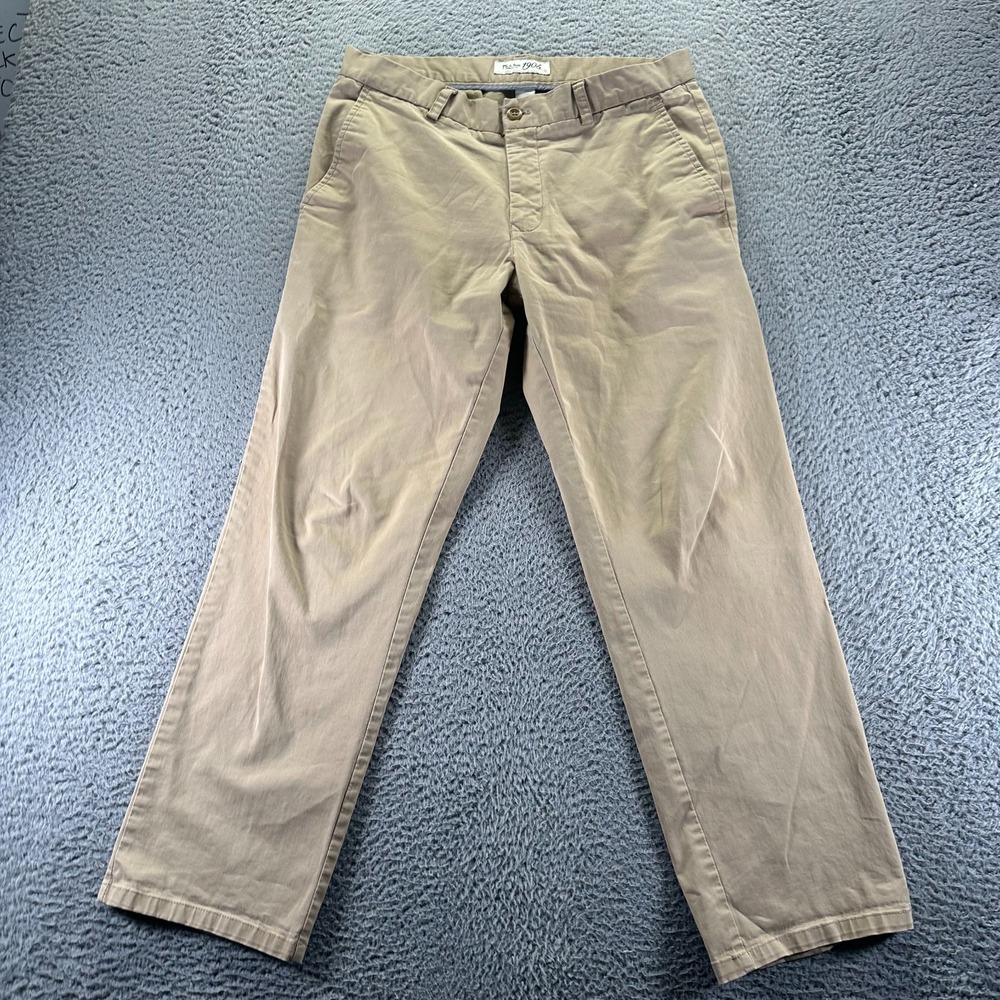 Jos. A. Bank Pant Mens 34x30 Brown‎ Cotton Chino Straight Preppy Business Career
